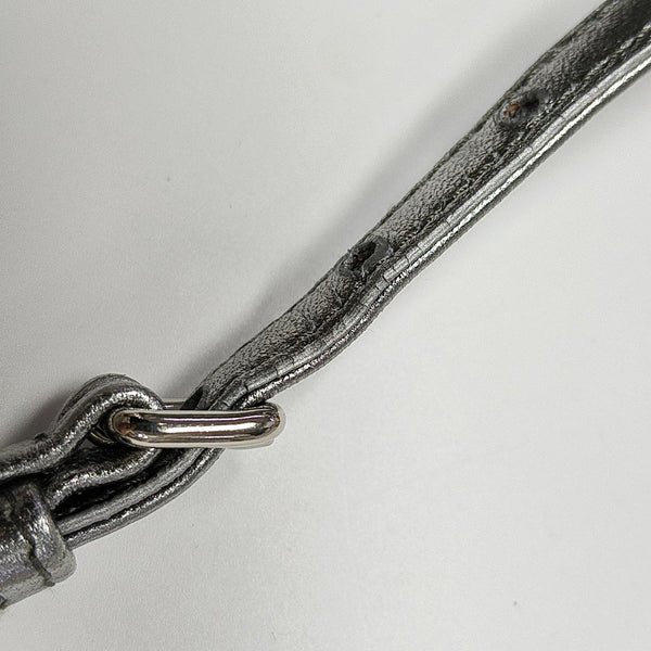 Lambskin Bucket Bag Silver