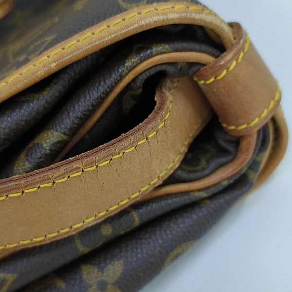 SAUMUR 35 Monogram Coated Canvas Brown