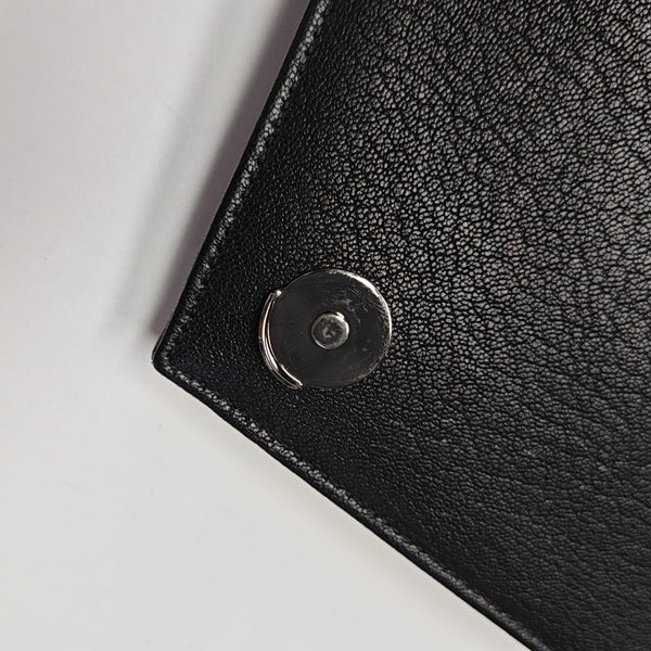 Quilted Calfskin Shoulder Bag Black