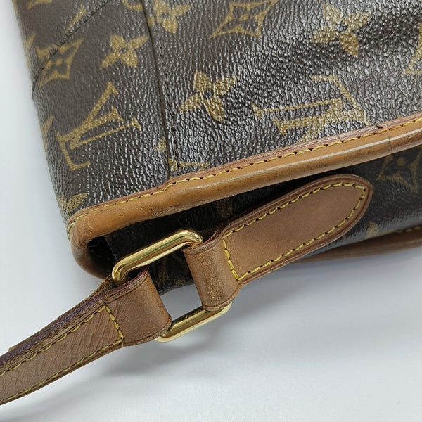 MENILMONTANT PM Monogram Coated Canvas Brown