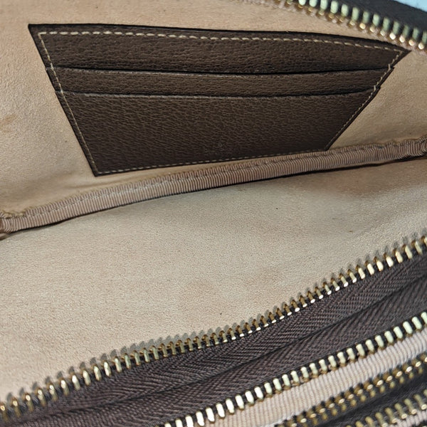 Ophidia Mini Monogram Coated Canvas Beige