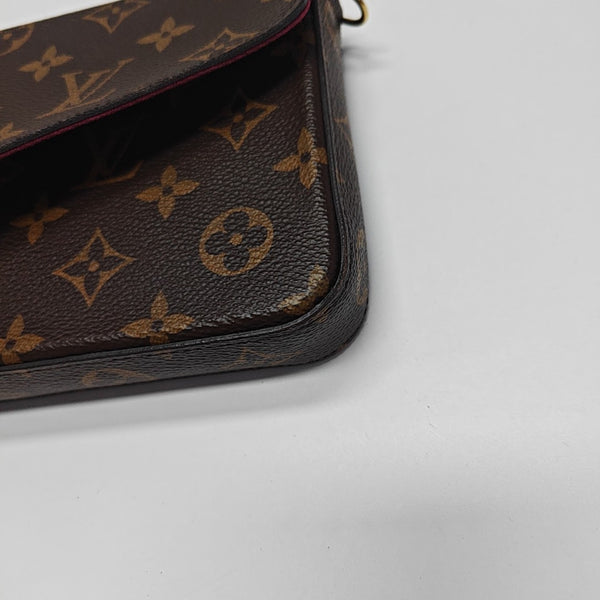 FÉLICIE Monogram Coated Canvas Brown