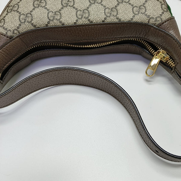 Monogram Coated Canvas Shoulder Bag Gray
