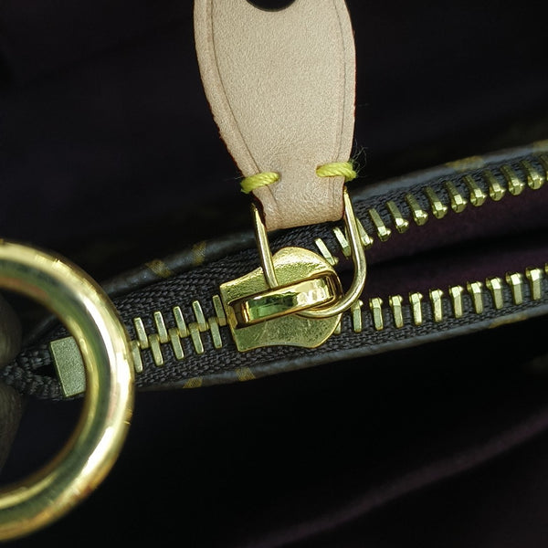 MONTAIGNE Monogram Coated Canvas Brown