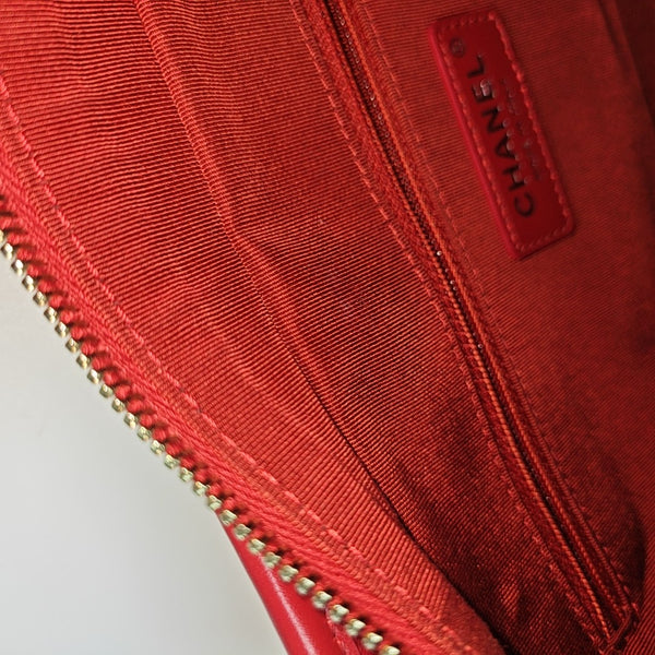 GABRIELLE Medium Quilted Calfskin Red