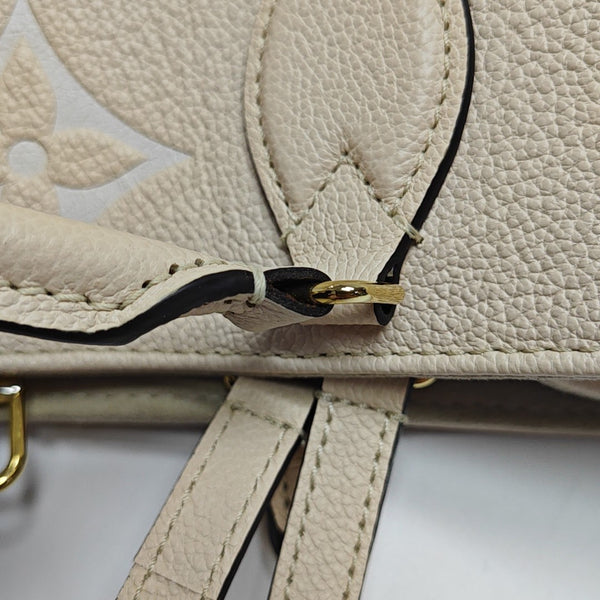 ONTHEGO MM Monogram Calfskin Beige