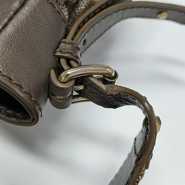 Canvas Top Handle Bag Brown