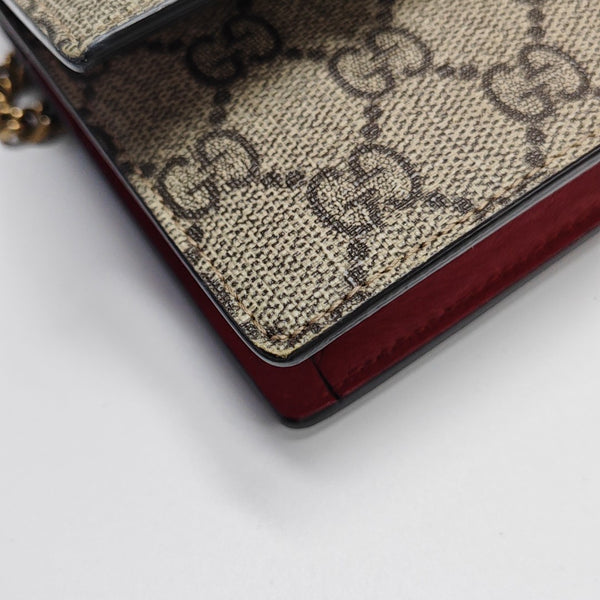 GG Supreme Mini Monogram Coated Canvas Beige