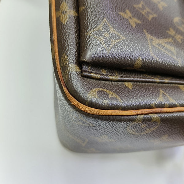 VIVA CITE Monogram Coated Canvas Brown