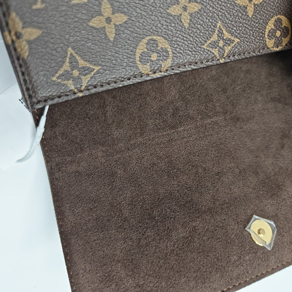 Lily Monogram Coated Canvas Brown