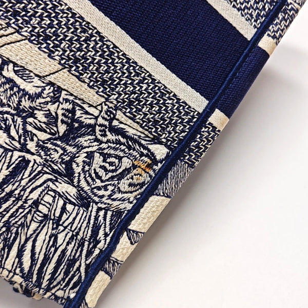 Authenticated pre-owned Book Tote Medium Canvas Blue - Tote Bag at Looply