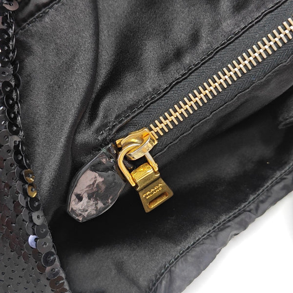 Sequins Tote Bag Black