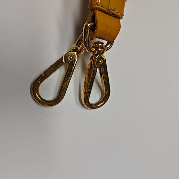 Patent Leather Shoulder Bag Yellow