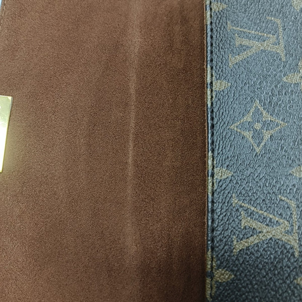 LOCKY BB Monogram Coated Canvas Brown