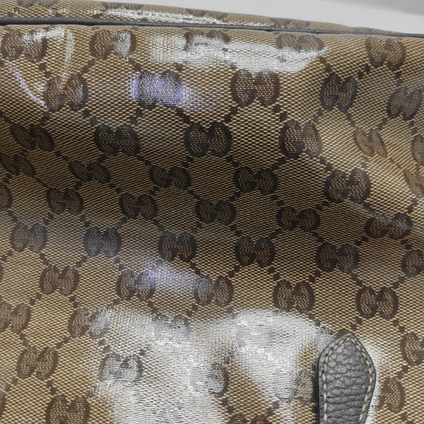 Monogram Coated Canvas Shoulder Bag Brown