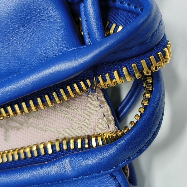 Calfskin Shoulder Bag Blue