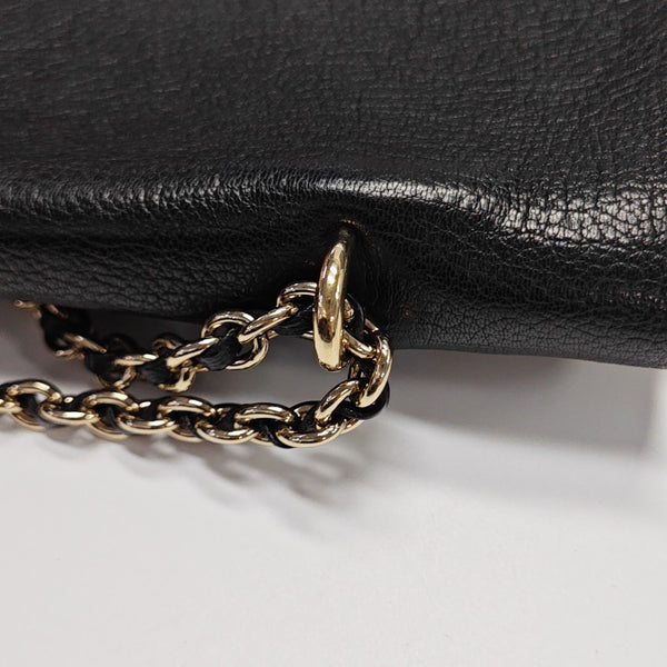 Calfskin Shoulder Bag Black