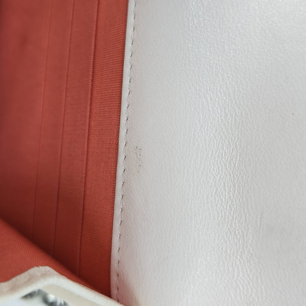 CHANEL 19 Quilted Lambskin White