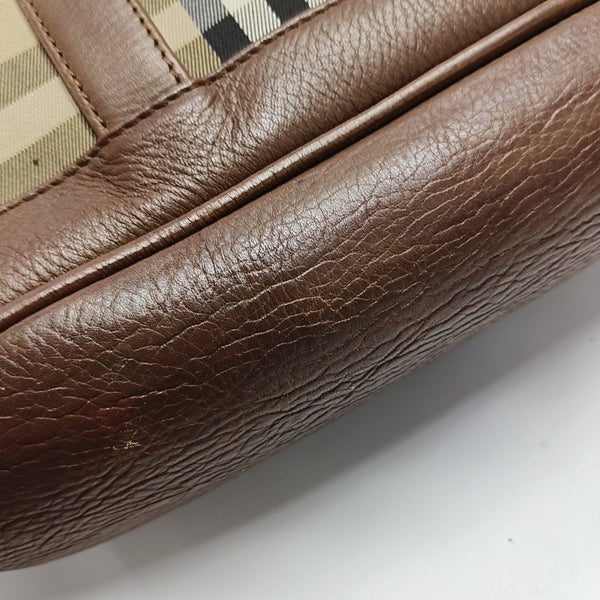 Canvas Top Handle Bag Brown