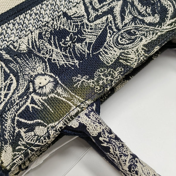 Book Tote Small Canvas Blue