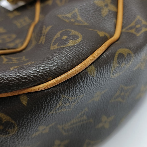 GALLIERA PM Monogram Coated Canvas Brown