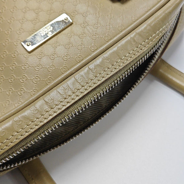 Calfskin Top Handle Bag Beige