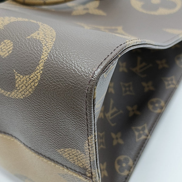 Authenticated pre-owned ONTHEGO GM Monogram Coated Canvas Brown - Tote Bag at Looply