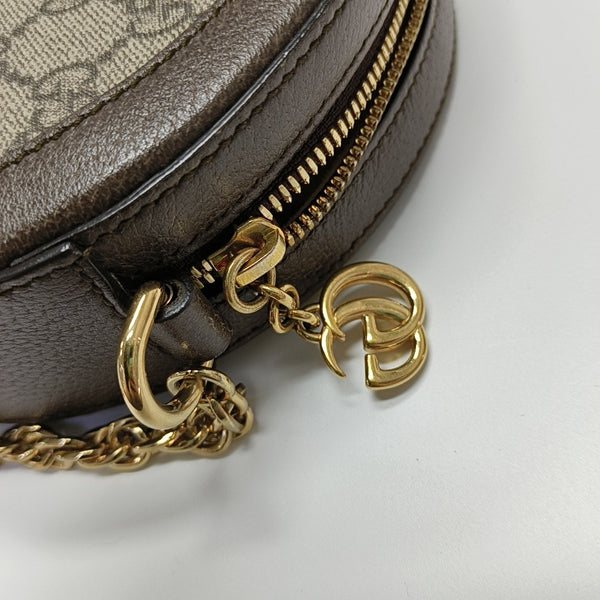 Ophidia Mini Monogram Coated Canvas Beige