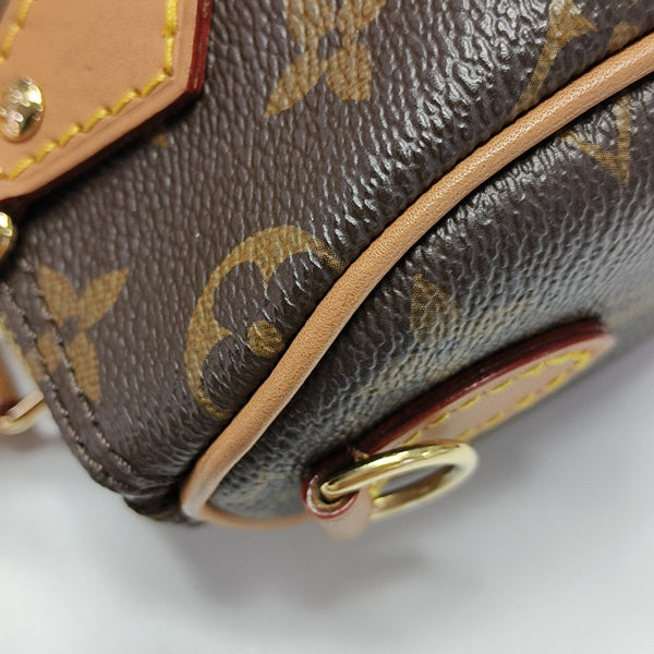 SPEEDY Nano Monogram Coated Canvas Brown