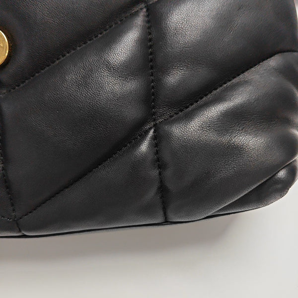 PUFFER Small Quilted Lambskin Black