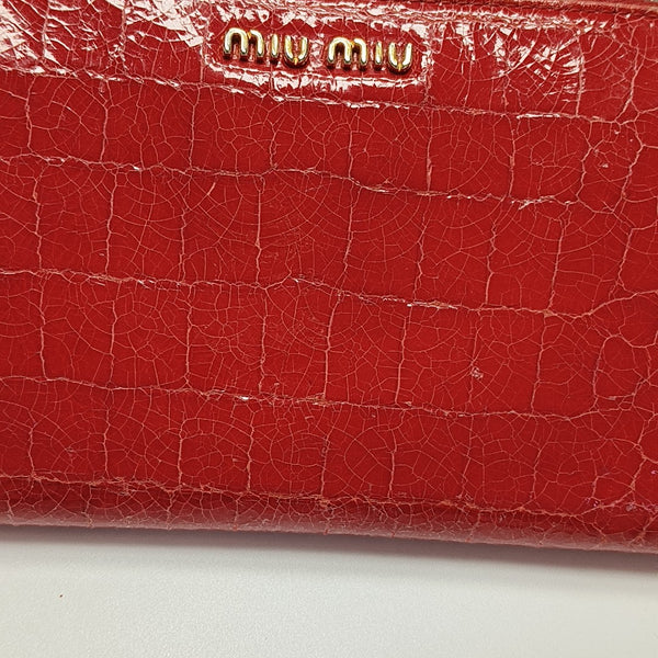 Calfskin Wallet Red
