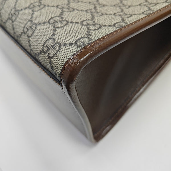 Retro Small Monogram Coated Canvas Brown