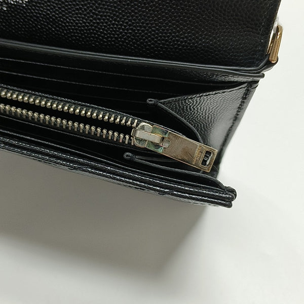 MONOGRAM Chevron Calfskin Black