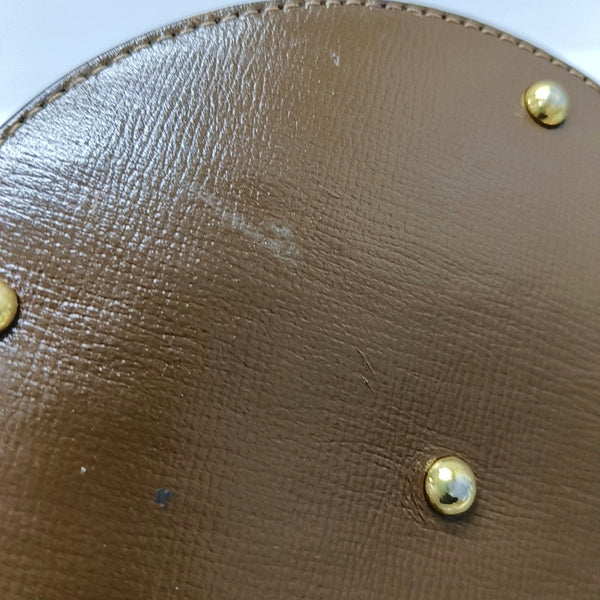 Authenticated pre-owned Horsebit 1955 Small Coated Canvas Beige - Bucket Bag at Looply