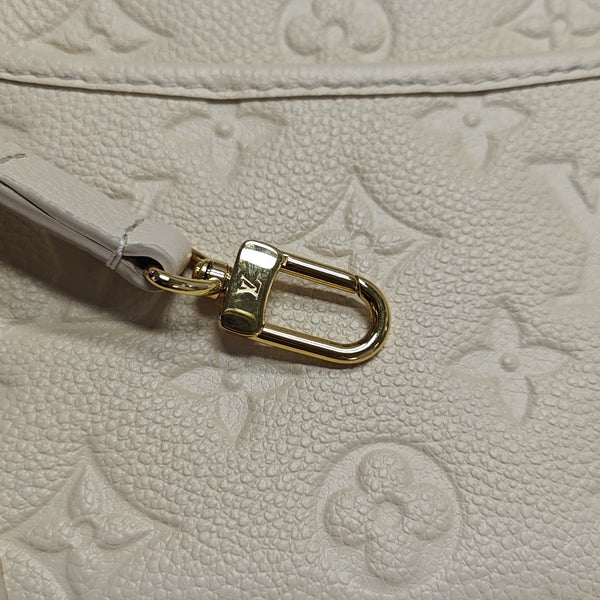 Monogram Calfskin Shoulder Bag Mini Beige