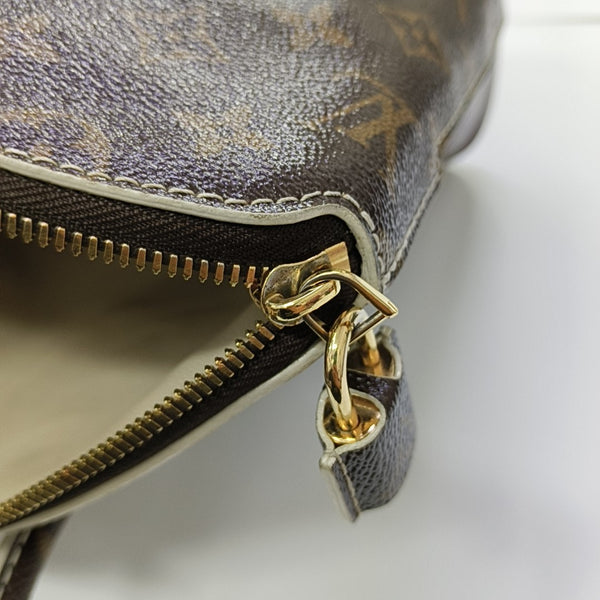 LOCKIT Monogram Coated Canvas Brown