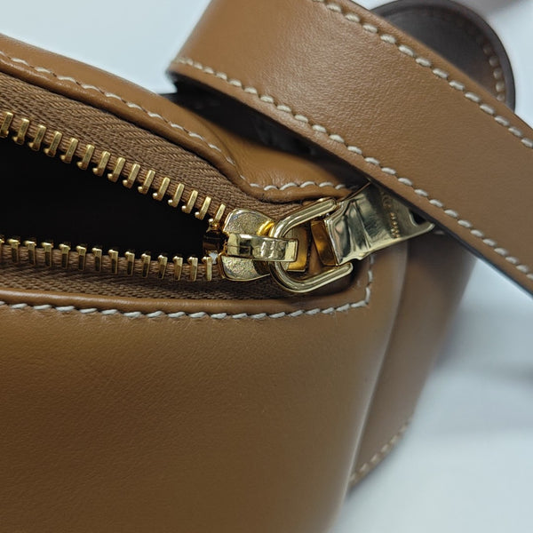 Two-Tone Waist Bag Calfskin Brown