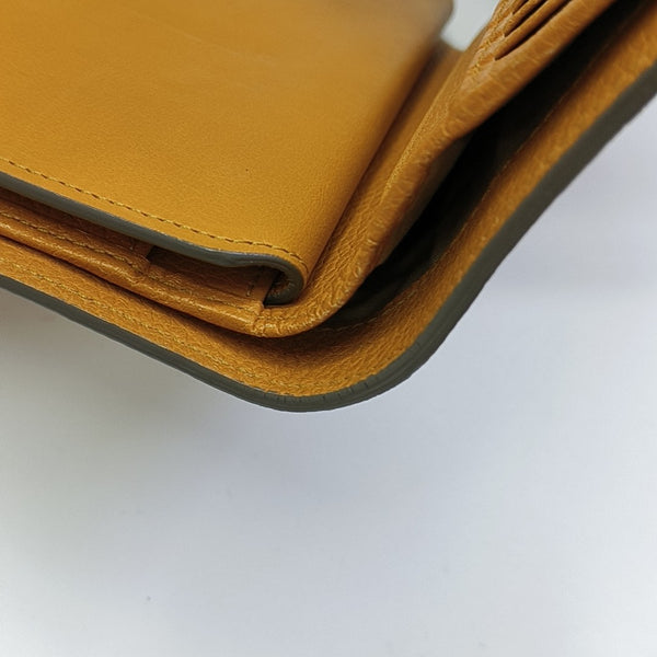 Calfskin Clutch Yellow