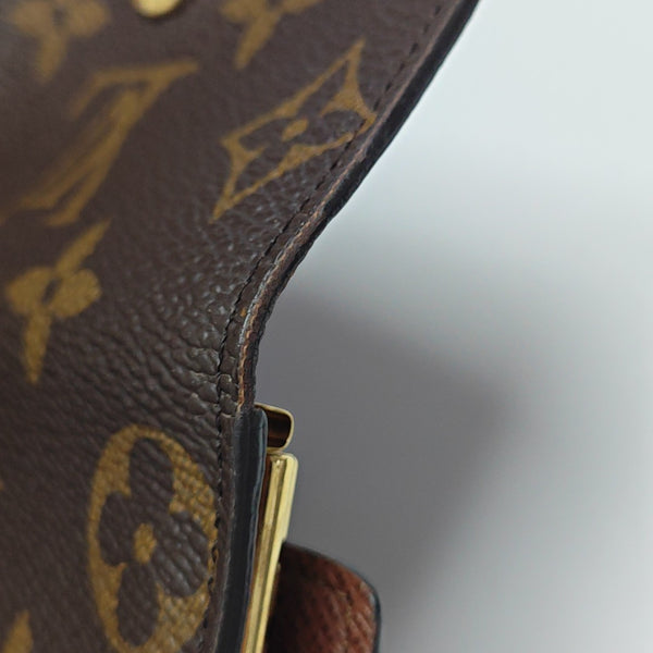 Monogram Coated Canvas Key Pouch Brown