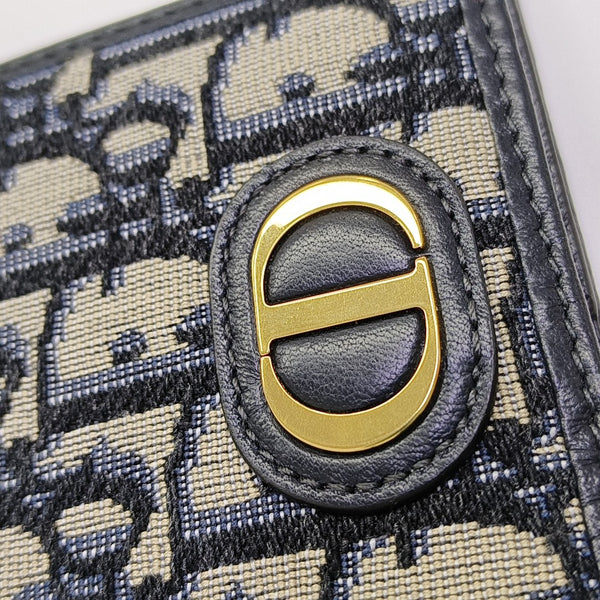 30 Montaigne Canvas Blue Wallet
