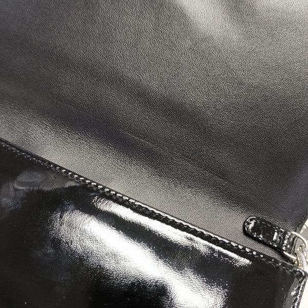 Lady Dior Medium Cannage Patent Leather Black