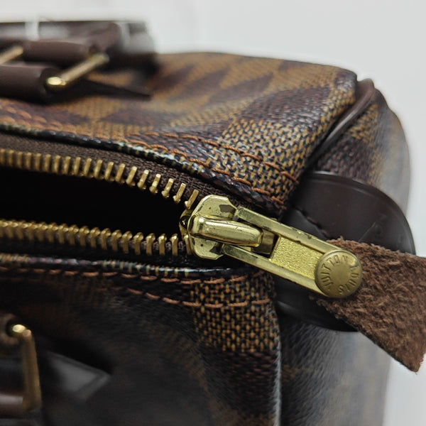 SPEEDY 25 Damier Ebene Coated Canvas Brown