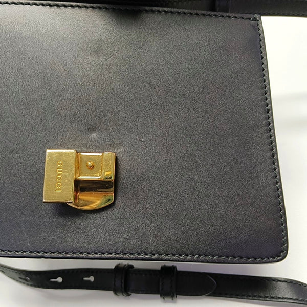 Authenticated pre-owned Sylvie Mini Calfskin Black - Shoulder Bag at Looply