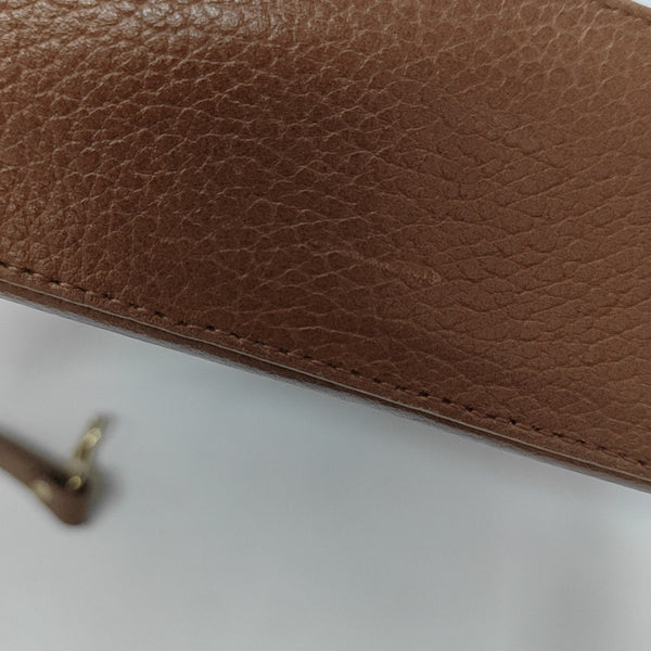 Calfskin Shoulder Bag Brown