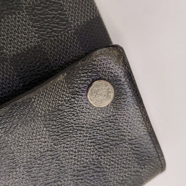 ALPHA Damier Graphite Coated Canvas Gray
