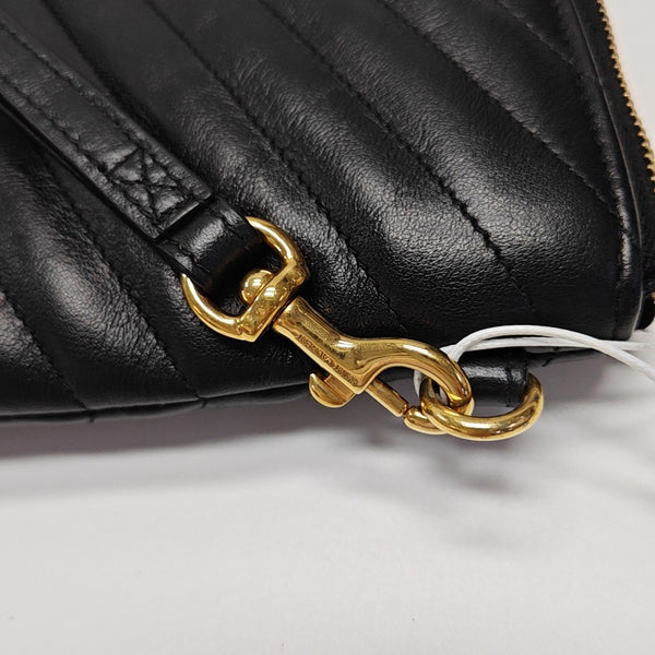 MONOGRAM Chevron Calfskin Black