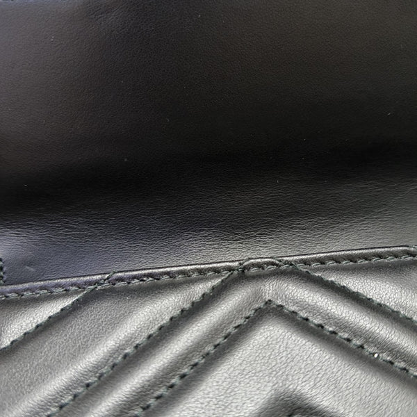 GG Marmont Mini Quilted Calfskin Black