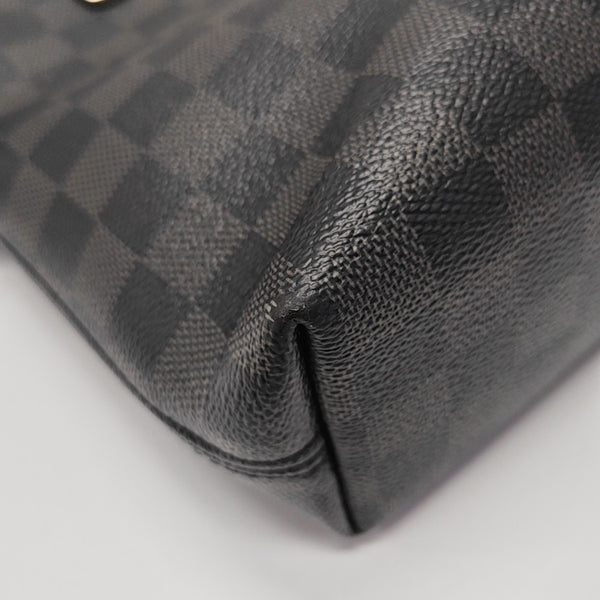 MICK Damier Graphite Coated Canvas Gray