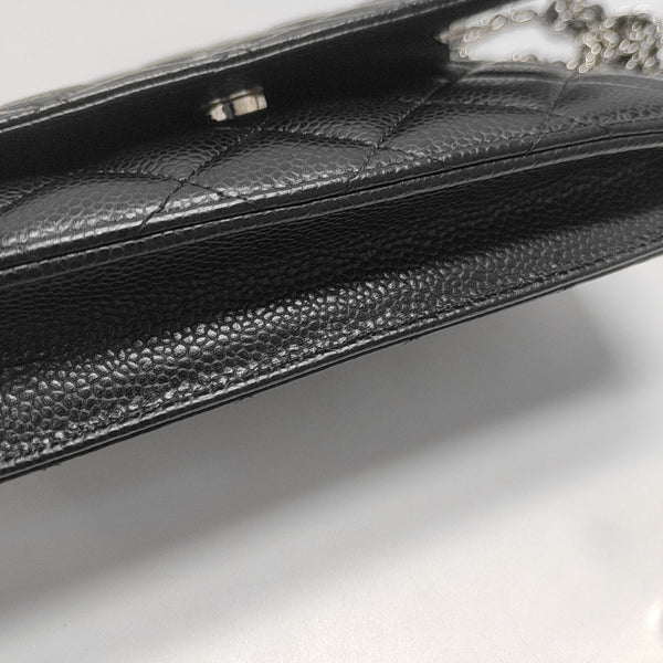 WOC Quilted Grained Calfskin Black