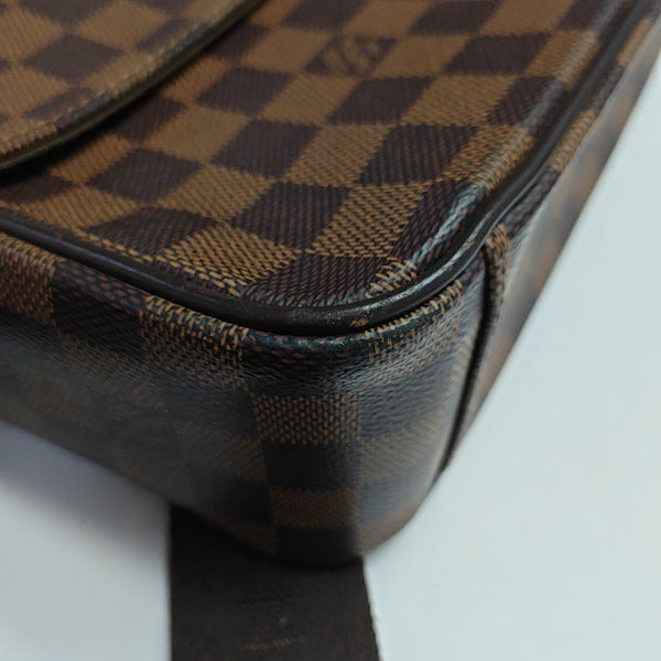 SHELTON MM Damier Ebene Coated Canvas Brown